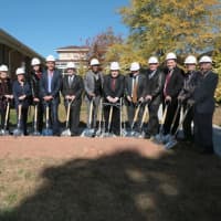 <p>Groundbreaking at the Lillian Booth Actors Home.</p>