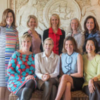 <p>Author Lee Woodruff with volunteers of Room to Read Westchester Chapter; back row, from left, Cathie Arquilla, Jill Brennick, Debbie Zingg, Janet Godden, Cini Palmer; front row, from left, Karen Regan, Lee Woodruff, Kiran Chetry and Karen Khor.</p>