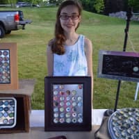 <p>Bottle Caps By Rachel sells wares at the Trumbull Farmers Market.</p>
