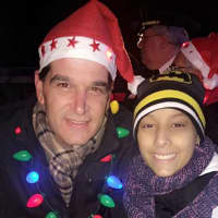 <p>Briana Lopez poses with Mayor Mark Sokolich at an event last year.</p>