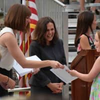 <p>Fifth-graders from Bronxville Elementary School participated in a moving-up ceremony last week.</p>