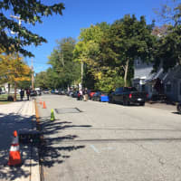 <p>Burnside Avenue in Congers where scenes from &quot;Bull&quot; were set to be filmed Friday night.</p>