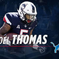 <p>UConn Football‏ congratulations Noel Thomas on agreeing to a free agent deal with the Detroit Lions.</p>