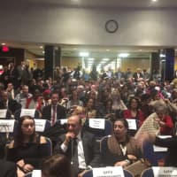 <p>A capacity crowd came out to City Hall to hear New Rochelle Mayor Noam Bramson offer his annual &quot;State of the City&quot; address.</p>