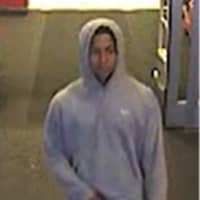 <p>One of three people wanted for questioning in the theft of a gym bag and stolen credit that was later used at a Target store.</p>