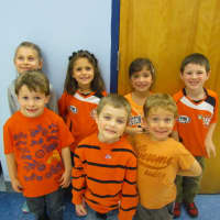 <p>Carrie E. Tompkins Elementary School students donned orange Oct. 21 for Unity Day and celebrated with the implementation of the Olweus Bullying Prevention Program.</p>