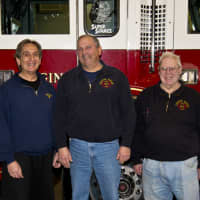 <p>Left to right: Croton Falls firefighters Martin Aronchick, Jeff Daday and Chris Richie.</p>