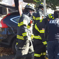 <p>Emergency responders quickly extricated the victim.</p>