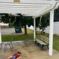 <p>Authorities are asking the public for information as they continue a hate crime investigation after a scarecrow was found hanging by a noose at a Long Island senior center.</p>