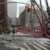 <p>A crane collapsed in TriBeCa on Friday morning.</p>