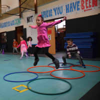 <p>The students performed a number of exercises at each station, which included an agility ladder, shuffle steps, sprints, interval training through crunches and shuttle runs.</p>