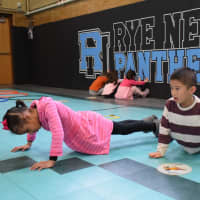 <p>Daniel Warren Elementary students took part in a cardio boot camp as part of health and wellness instruction at Rye Neck schools.</p>