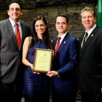 <p>State Sen. David Carlucci presented an award to actress Torrey DeVitto at the New York Italian American Conference of State Legislators&#x27; Italian-American Day celebration in Albany.</p>