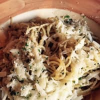 <p>Spaghetti with pepper and cheese is both simple and lush at Cathryn&#x27;s Tuscan Grill in Cold Spring.</p>