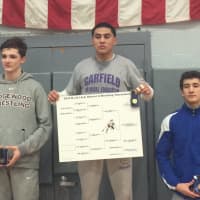 <p>Garfield wrestler Luis Gomez won the district tournament 126 pounds.</p>