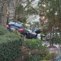 <p>Greenwich firefighters responded to a car wreck on Field Point Road when the driver hit some trees and almost crashed into other cars.</p>