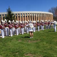 <p>The Harrison High School Marching Band recently honored local veterans with a performance at the school&#x27;s field of flags.</p>