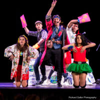 <p>FunikiJam World Music entertains the audience at Tarrytown Music Hall&#x27;s Family Fun Day.</p>