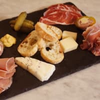 <p>Charcuterie for Two (Prosciutto di Parma, Soppressata, Capicola, parmesan and gorgonzola)</p>
