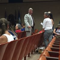 <p>Clarkstown Police Chief Michael Sullivan attended the Aug. 9 Town Board meeting where two attorneys were appointed to preside over his disciplinary hearing.</p>