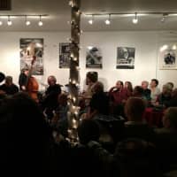 <p>Music lovers attend a performance by members of The Jazz Forum in Tarrytown.</p>