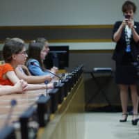 <p>Cottage Lane 5th graders share their ideas on mitigating climate change with United Nations Secretary-General Ban Ki-Moon.</p>