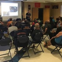 <p>Croton firefighters get training in their new &quot;self-contained breathing apparatus&quot; Tuesday.</p>