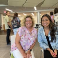 <p>Cynthia Corona (at right) is one of the new teachers in the Brewster Central School District.</p>