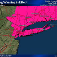 <p>A Red Flag warning has been issued in the area by the National Weather Service.</p>