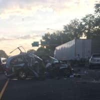 <p>The multi-vehicle crash first closed two lanes of I-95 in Greenwich early Thursday.</p>