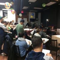 <p>An earlier &quot;Drink and Draw&quot; gathering in Mamaroneck.</p>