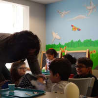 <p>Kids had the opportunity to participate in science experiments at the Meadowlands Family Success Center.</p>