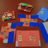 <p>These cards were made by kids in the Mahwah Public Library drop-in craft program.</p>