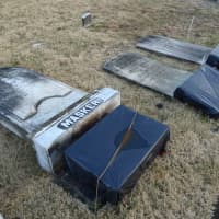 <p>A historic stone restorer has wrapped damaged century-old headstones in the Wyckoff Reformed Church cemetery to protect them over the winter.</p>