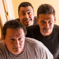 <p>The musicians of Doghöuse, front to back, are drummer Vic Gratta of Warwick, N.Y., guitarist and lead vocalist Jim Marussich of Ridgewood, and bass guitarist John Santuoso of Ridgefield Park.</p>