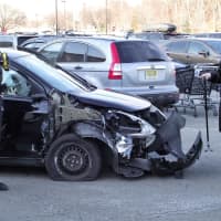 <p>An Upper Saddle River EMS unit evaluated the driver, who walked with a cane and refused medical attention.</p>
