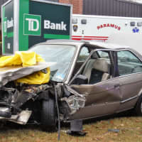 <p>The crash occurred outside the TD Bank branch on Paramus Road.</p>