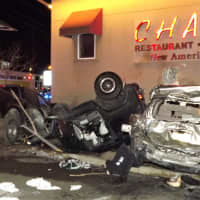 <p>The aftermath -- Chakra Restaurant in Paramus.</p>
