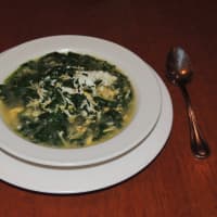 <p>Straciatelli soup, one of the most complex to make, according to General Manager Gene Bazzarelli,</p>