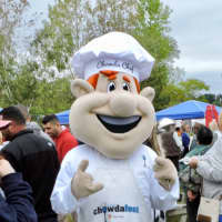 <p>The Chowda Chef dishes up fun at the Westport event on Sunday at Sherwood Island State Park.</p>