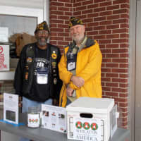 <p>Wreaths Across America sponsorships were also collected by Darien VFW Chaplain Dennis Clayburn with former VFW Commander and Chairman of Darien’s Monuments and CeremoniesCommission Phil Kraft.</p>