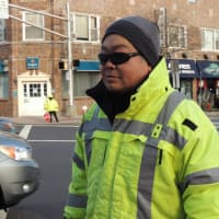<p>Leonia crossing guard Charlie Lee has the reputation of being both vigilant and fearless in protecting crossing children.</p>