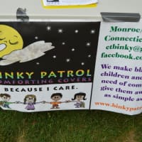 <p>Binky Patrol sign</p>