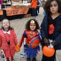 <p>Kids dress up in costume for Halloween on the Green in Danbury.</p>
