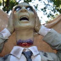 <p>One of the many animatrons in the Stewart&#x27;s haunted maze in Ridgewood.</p>