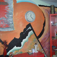 <p>LaMattina painted a mural on the wall of the upstairs office.</p>