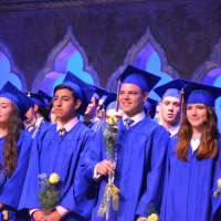 <p>Members of North Salem High School&#x27;s Class of 2016 assemble for commencement.</p>