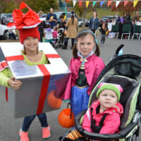 <p>Kids are decked out in costume for the Trunk or Treat event at the Redding Community Center.</p>