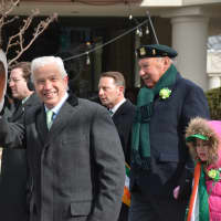 <p>Westchester County Legislator Francis Corcoran marches in Mount Kisco&#x27;s St. Patrick&#x27;s Day parade.</p>