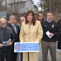 <p>State Sen. Sue Serino, R-Hyde Park, joined state, county, local, organized labor and business officials on Monday in Pleasant Valley for a press conference hosted by Rebuild NY Now and her office to raise public awareness about infrastructure issues.</p>